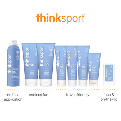 Thinksport SPF 50+ Mineral Sunscreen Spray, All Sheer, 6 Fl Oz – Natural, Water Resistant Body Sun Protection, Vegan & Reef Safe Avelisse