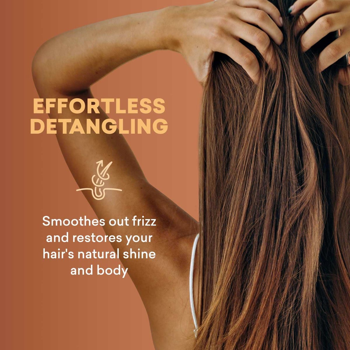 Just Nutritive Leave-In Conditioner – Multi-Tasking Formula for All Hair Types, Fights Frizz & Split Ends, Radiant Shine (16 oz) Avelisse
