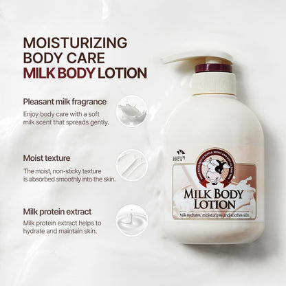 COSMOCOS SOMANG MILK BODY SOOTHING & MOISTURIZING LOTION 500ml – Deep Hydration for Soft, Supple Skin Avelisse