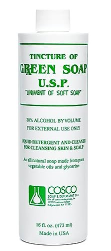 Cosco Tattoo Green Soap 16oz with Squeeze Bottle - Professional Tattoo & Piercing Cleaning Soap, Skin Prep Solution - görsel 4