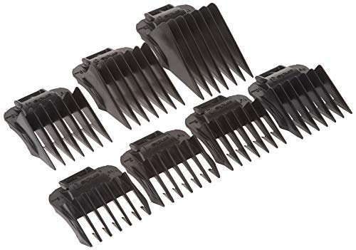 Andis 7-Piece Snap-On Comb Set for ML, GC & MBA Trimmers - Black Blade Attachments Avelisse