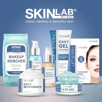 SKIN LAB Lift & Firm Eye Gel – Hydrating Gel Cream with Hyaluronic Acid for Under Eye Moisture & Smoothing, Lightweight Serum for Women & Men, 0.5 oz Avelisse