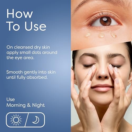 SKIN LAB Lift & Firm Eye Gel – Hydrating Gel Cream with Hyaluronic Acid for Under Eye Moisture & Smoothing, Lightweight Serum for Women & Men, 0.5 oz Avelisse