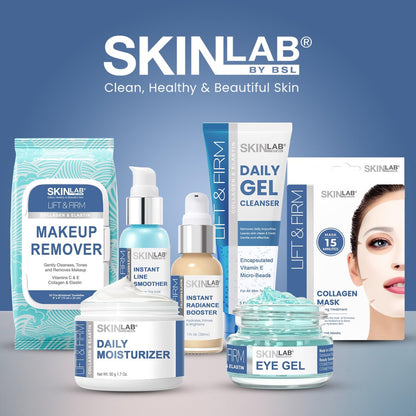 SKIN LAB Lift & Firm Eye Gel – Hydrating Gel Cream with Hyaluronic Acid for Under Eye Moisture & Smoothing, Lightweight Serum for Women & Men, 0.5 oz Avelisse