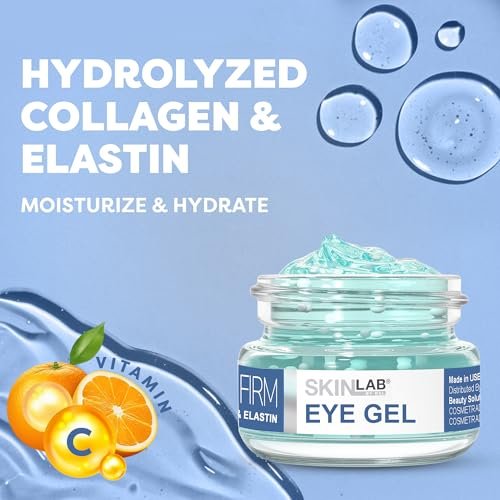 SKIN LAB Lift & Firm Eye Gel – Hydrating Gel Cream with Hyaluronic Acid for Under Eye Moisture & Smoothing, Lightweight Serum for Women & Men, 0.5 oz Avelisse