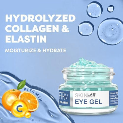 SKIN LAB Lift & Firm Eye Gel – Hydrating Gel Cream with Hyaluronic Acid for Under Eye Moisture & Smoothing, Lightweight Serum for Women & Men, 0.5 oz Avelisse
