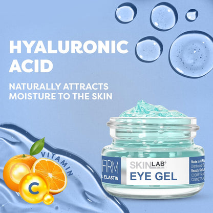SKIN LAB Lift & Firm Eye Gel – Hydrating Gel Cream with Hyaluronic Acid for Under Eye Moisture & Smoothing, Lightweight Serum for Women & Men, 0.5 oz Avelisse