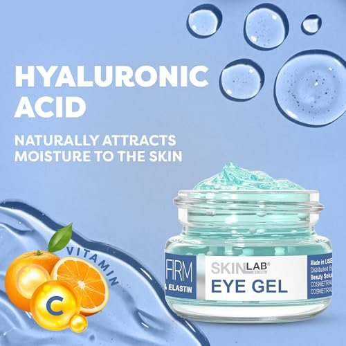 SKIN LAB Lift & Firm Eye Gel – Hydrating Gel Cream with Hyaluronic Acid for Under Eye Moisture & Smoothing, Lightweight Serum for Women & Men, 0.5 oz Avelisse