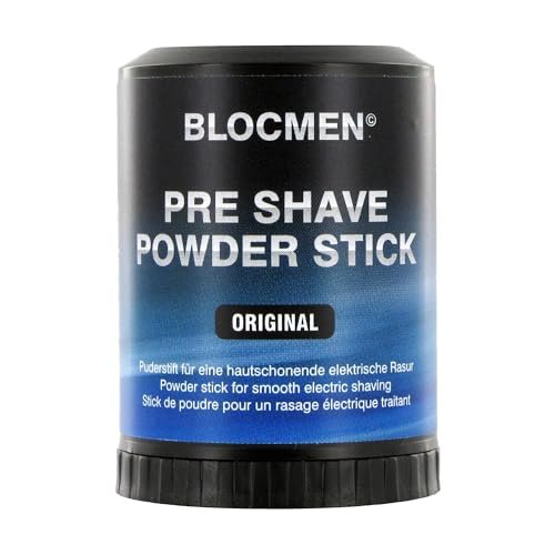 Blocmen Original Pre Shave Powder Stick - 60 g for a Smooth, Irritation-Free Shave Avelisse