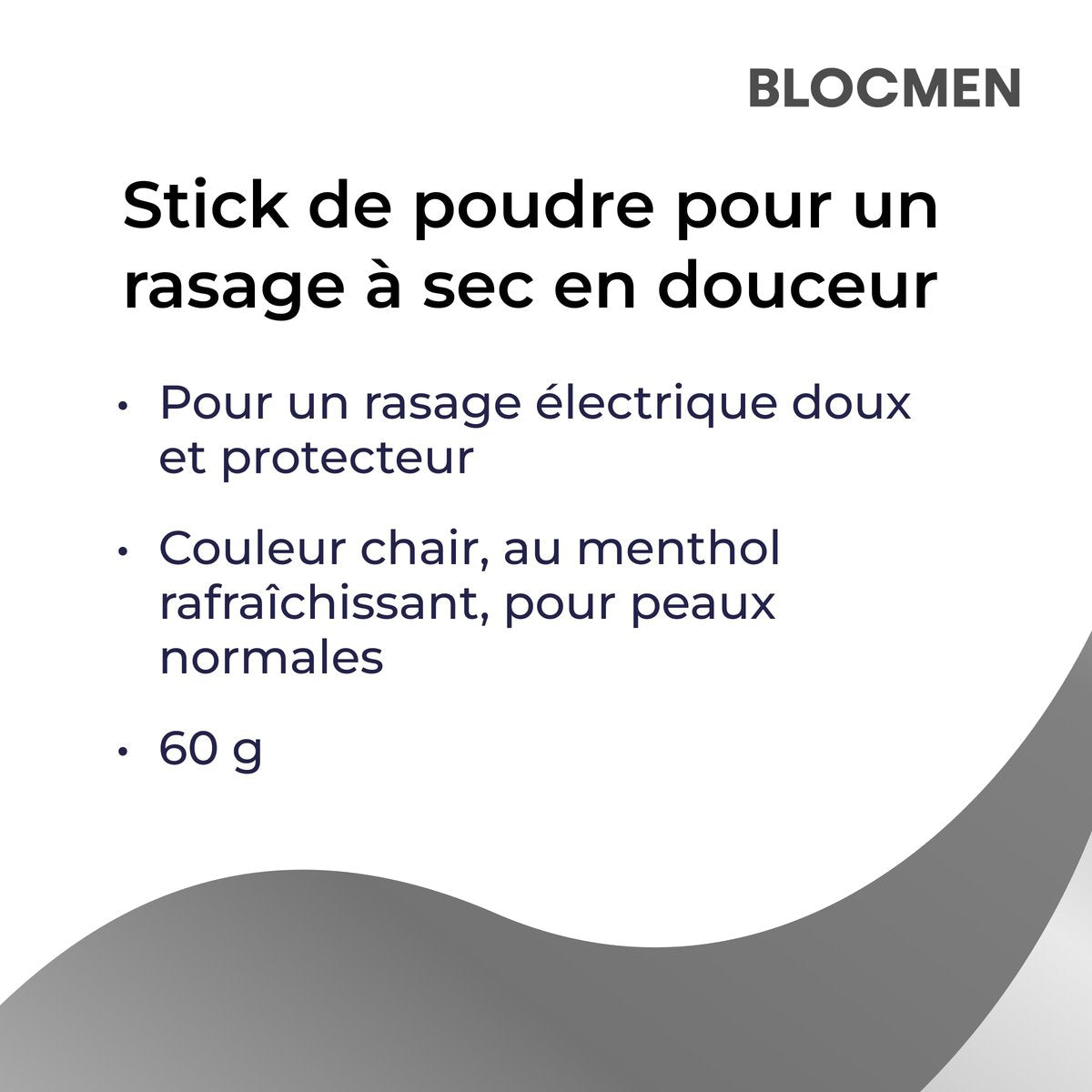 Blocmen Original Pre Shave Powder Stick - 60 g for a Smooth, Irritation-Free Shave Avelisse