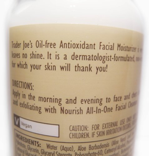 Trader Joe's Nourish Oil-Free Antioxidant Facial Moisturizer - 6 oz - görsel 4