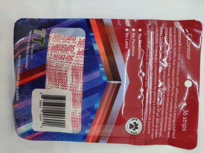 SuperTape Contour "C" Adhesive Tape - 3 Packs of 36 Pieces (108 Total) - White Vinyl Avelisse