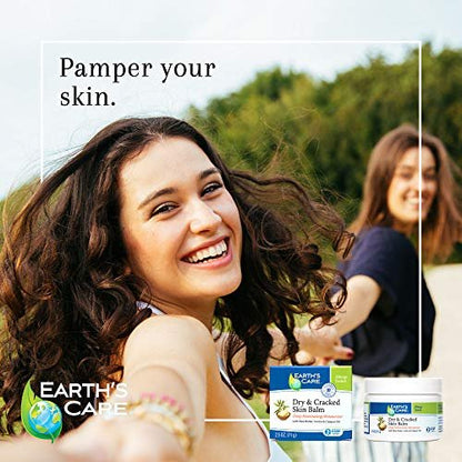 Earth's Care Dry and Cracked Skin Balm - Allergy-Tested, Paraben-Free, Fragrance-Free, 2.5 oz