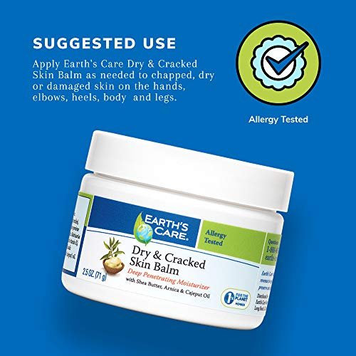Earth's Care Dry and Cracked Skin Balm - Allergy-Tested, Paraben-Free, Fragrance-Free, 2.5 oz - görsel 4
