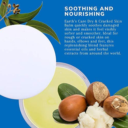 Earth's Care Dry and Cracked Skin Balm - Allergy-Tested, Paraben-Free, Fragrance-Free, 2.5 oz
