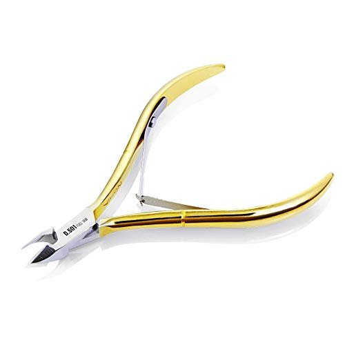 Nghia Hard Steel Cuticle Nipper C-118 (Previously D-501) – Professional Gold Cuticle Nippers - görsel 2