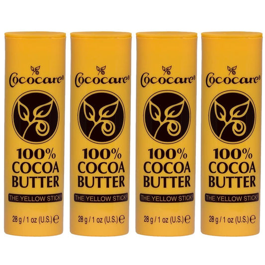 Cococare 100% Cocoa Butter Stick (4 Pack) - Intense Moisture for Skin & Scars Avelisse