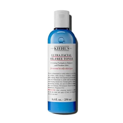 Kiehl's Ultra Facial Oil-Free Toner – Soothing & Hydrating Toner for Oily to Normal Skin, Reduces Excess Oil, Alcohol-Free, pH-Balanced, Paraben-Free, Fragrance-Free, 8.4 fl oz Avelisse