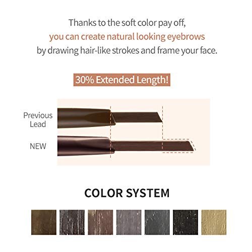 Etude House Drawing Eye Brow Pencil - Dark Brown (0.2 oz, 1 Count) - Long-Lasting Eyebrow Color for Natural-Looking Brows - görsel 5