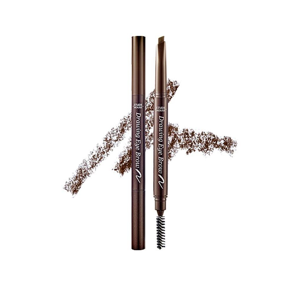 Etude House Drawing Eye Brow Pencil - Dark Brown (0.2 oz, 1 Count) - Long-Lasting Eyebrow Color for Natural-Looking Brows - görsel 1