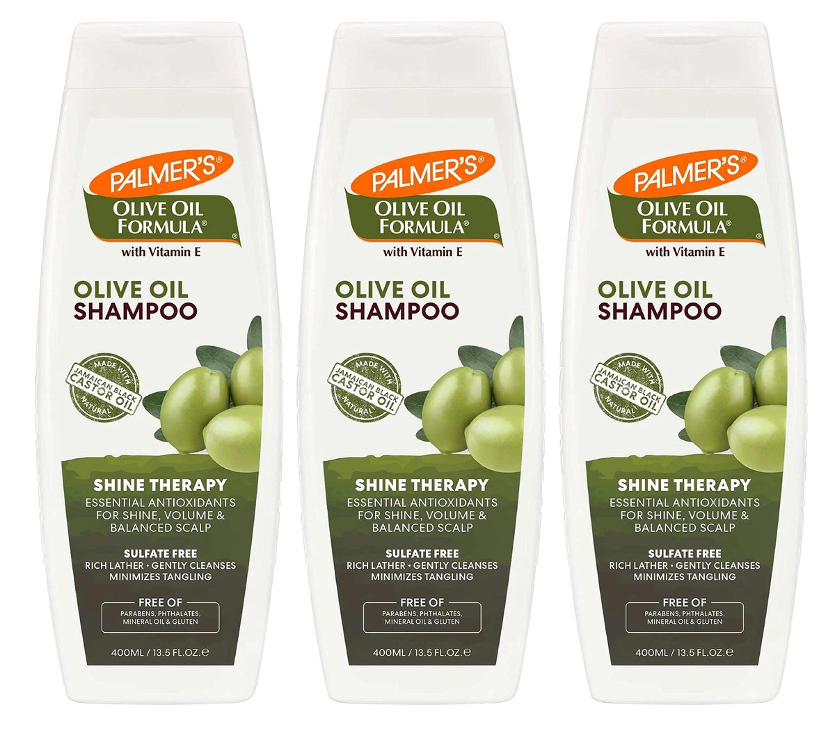 Palmer's Olive Oil Formula with Vitamin E Smoothing Shampoo, 13.5 oz (Pack of 3) Avelisse