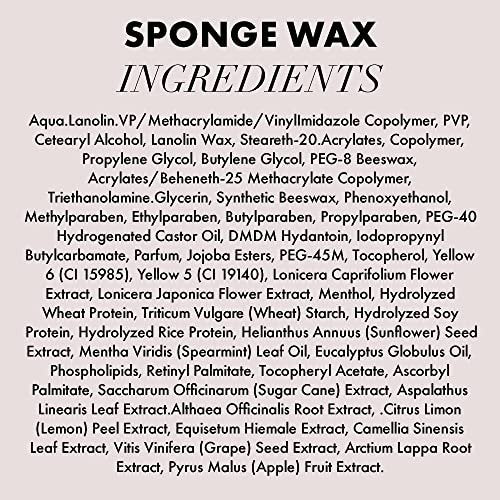 Hanz de Fuko Sponge Wax – Premium Men’s Hair Styling Wax for Medium Hold & Semi-Matte Finish – 2 oz Travel Size Avelisse