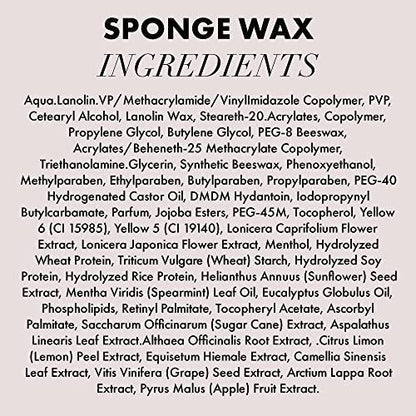 Hanz de Fuko Sponge Wax – Premium Men’s Hair Styling Wax for Medium Hold & Semi-Matte Finish – 2 oz Travel Size Avelisse