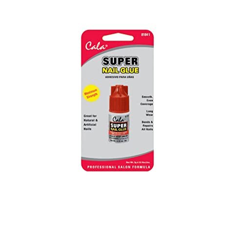 CALA Super Nail Glue - Professional Salon Quality Nail Adhesive for Press-On Nails & Tips, Maximum Strength Hold, Clear, 0.1 oz - görsel 2