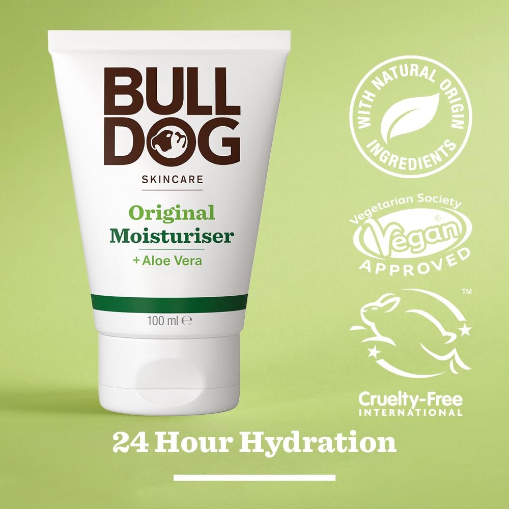 Bulldog Original Moisturizer 3.3 oz - Natural Face & Body Lotion for Men - görsel 3
