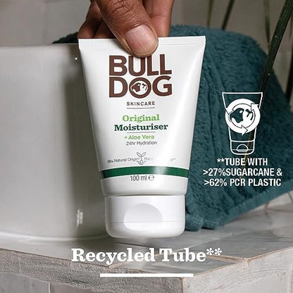 Bulldog Original Moisturizer 3.3 oz - Natural Face & Body Lotion for Men