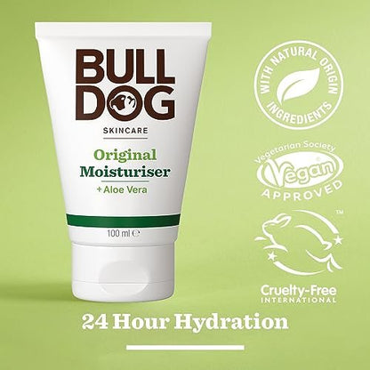 Bulldog Original Moisturizer 3.3 oz - Natural Face & Body Lotion for Men