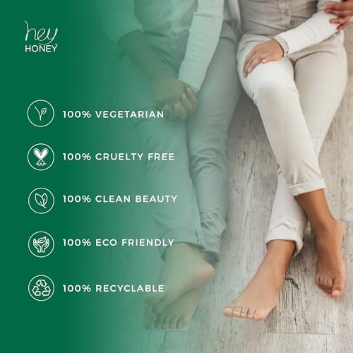 Hey Honey Walk the Walk Propolis Foot & Heel Cream – 72-Hour Hydration for Dry, Cracked Feet with Honey, Urea & Odor Control (5 oz) Avelisse