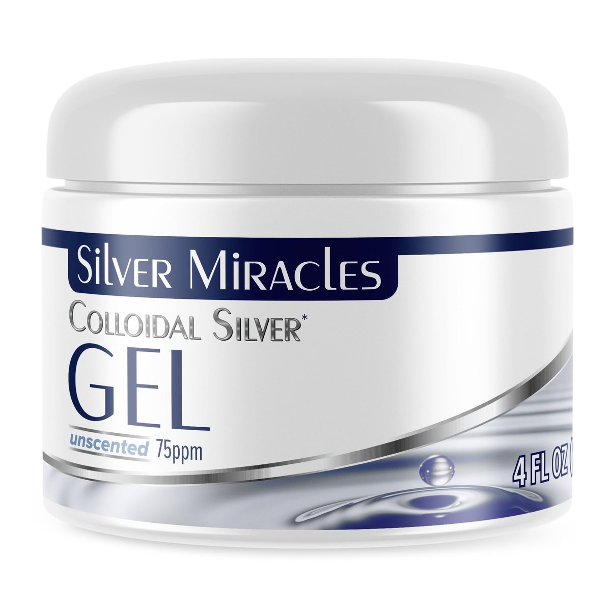 Silver Miracles Colloidal Silver Gel – Nano Silver Wound Care Ointment for Burns, Cuts & Irritated Skin, 4 oz Unscented Avelisse