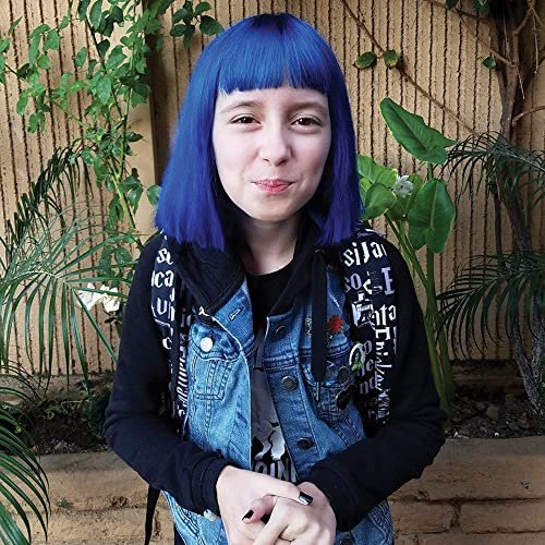 MANIC PANIC Classic Rockabilly Blue Semi Permanent Hair Color - True Neutral Blue Hair Dye for Women & Men, Vegan & Cruelty-Free (4 oz) Avelisse