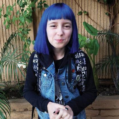 MANIC PANIC Classic Rockabilly Blue Semi Permanent Hair Color - True Neutral Blue Hair Dye for Women & Men, Vegan & Cruelty-Free (4 oz) Avelisse