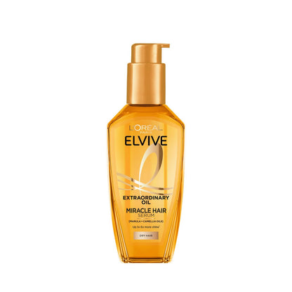 L'Oréal Paris Elvive Extraordinary Oil Miracle Hair Serum, Intense Nourishment, Up to 6x More Shine, Heat Protection up to 230°C, for All Hair Types, 100ml Avelisse