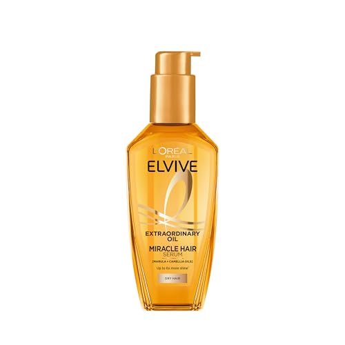 L'Oréal Paris Elvive Extraordinary Oil Miracle Hair Serum, Intense Nourishment, Up to 6x More Shine, Heat Protection up to 230°C, for All Hair Types, 100ml Avelisse