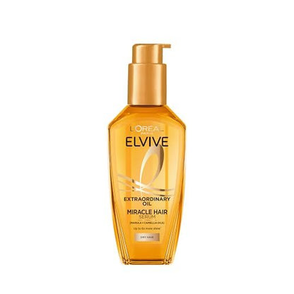 L'Oréal Paris Elvive Extraordinary Oil Miracle Hair Serum, Intense Nourishment, Up to 6x More Shine, Heat Protection up to 230°C, for All Hair Types, 100ml Avelisse