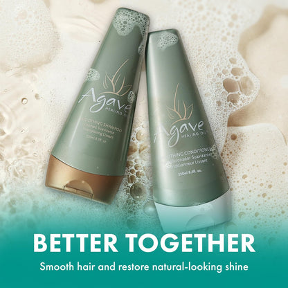 Agave Smoothing Conditioner - Lightweight Moisture Infusion & Frizz Control, Sulfate-Free, Color-Safe, 8.5 oz