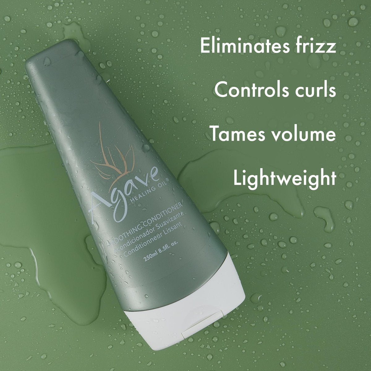 Agave Smoothing Conditioner - Lightweight Moisture Infusion & Frizz Control, Sulfate-Free, Color-Safe, 8.5 oz - görsel 7
