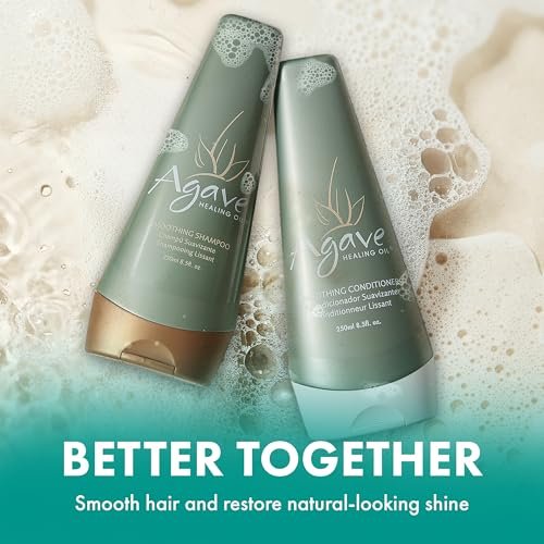 Agave Smoothing Conditioner - Lightweight Moisture Infusion & Frizz Control, Sulfate-Free, Color-Safe, 8.5 oz - görsel 10