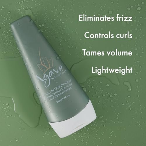 Agave Smoothing Conditioner - Lightweight Moisture Infusion & Frizz Control, Sulfate-Free, Color-Safe, 8.5 oz - görsel 8