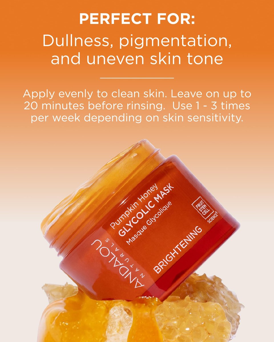 Andalou Naturals Pumpkin Honey Glycolic Mask – Exfoliating Face Mask with Glycolic Acid & Vitamin C for Radiant Glow (1.7 fl oz) - görsel 7