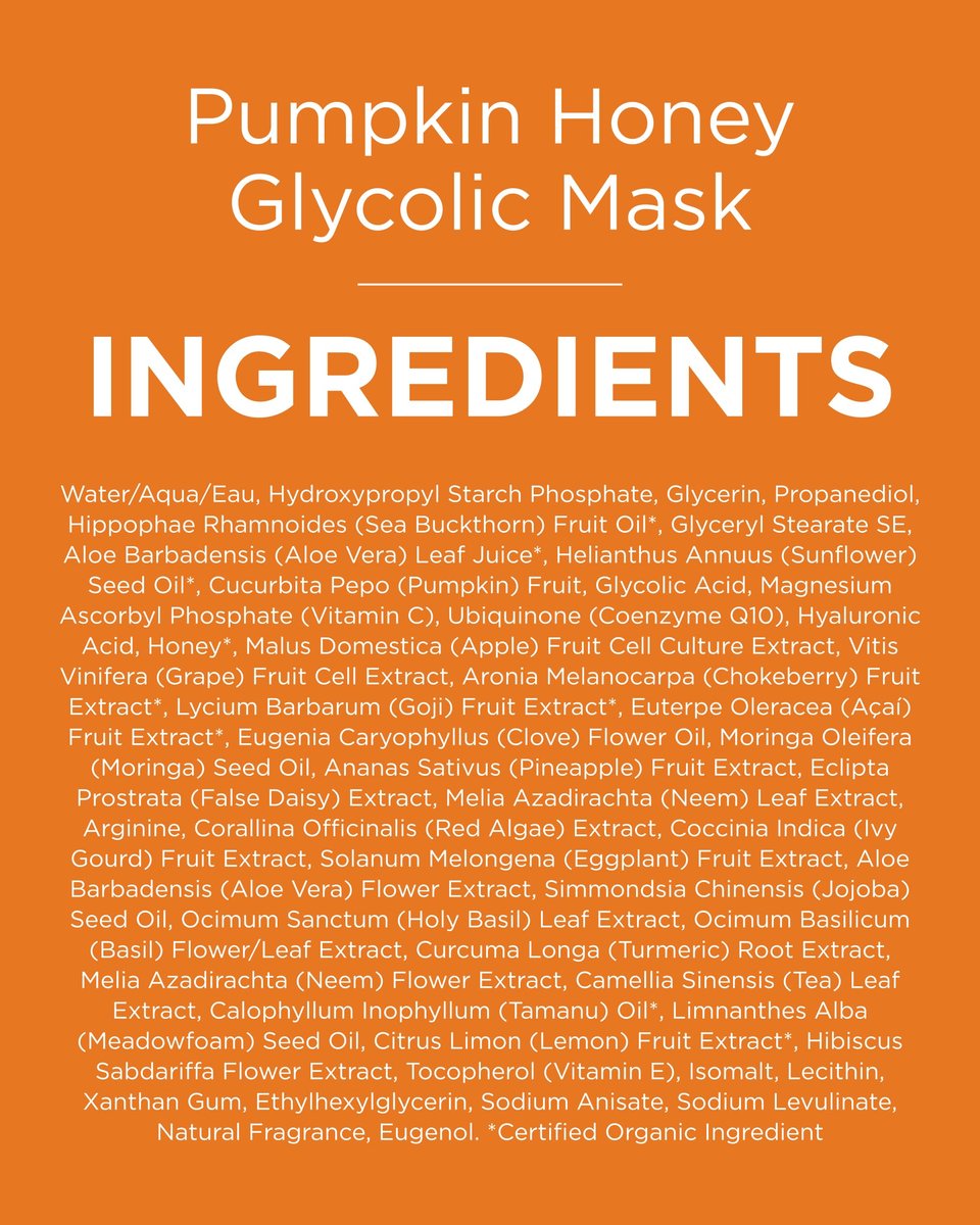 Andalou Naturals Pumpkin Honey Glycolic Mask – Exfoliating Face Mask with Glycolic Acid & Vitamin C for Radiant Glow (1.7 fl oz) - görsel 17