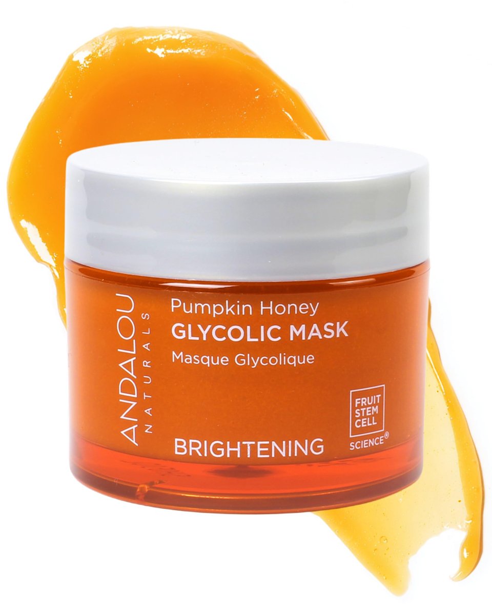 Andalou Naturals Pumpkin Honey Glycolic Mask – Exfoliating Face Mask with Glycolic Acid & Vitamin C for Radiant Glow (1.7 fl oz) - görsel 1