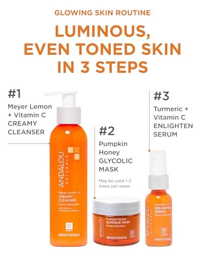 Andalou Naturals Pumpkin Honey Glycolic Mask – Exfoliating Face Mask with Glycolic Acid & Vitamin C for Radiant Glow (1.7 fl oz) - görsel 12