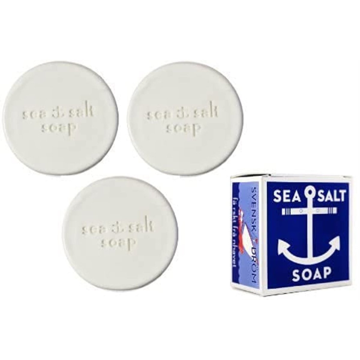 Swedish Dream Sea Salt Soap – 3-Pack | Kala Natural Cleansing Bars Avelisse