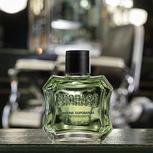 Proraso Refreshing After Shave Lotion – Eucalyptus & Menthol Splash for Men, 3.4 oz Avelisse