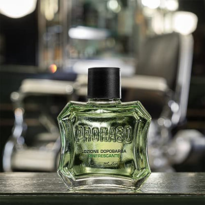 Proraso Refreshing After Shave Lotion – Eucalyptus & Menthol Splash for Men, 3.4 oz Avelisse