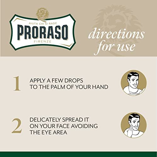 Proraso Refreshing After Shave Lotion – Eucalyptus & Menthol Splash for Men, 3.4 oz Avelisse